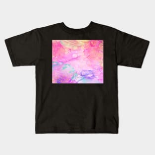 Colorful alcohol ink Kids T-Shirt